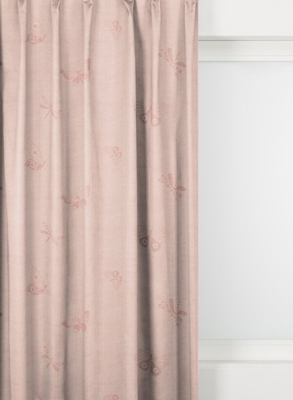 tissu pour rideaux rozendaal rose papillon - 46032832 - HEMA