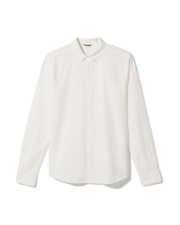 chemise oxford homme blanc blanc - 1000030209 - HEMA