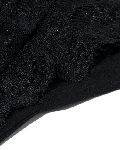 string femme micro en dentelle noir XL - 19605155 - HEMA