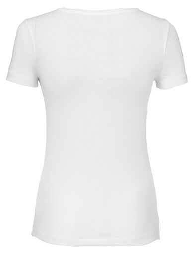 Damen-T-Shirt weiß L - 36301763 - HEMA