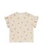 t-shirt enfant avec côtes blanc cassé 158/164 - 30863072 - HEMA