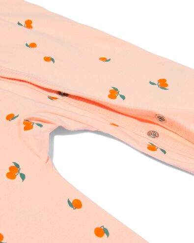 combinaison pyjama bébé mandarines rose pâle 74/80 - 33309531 - HEMA