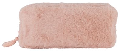 etui dubbele rits fluffy - 14430072 - HEMA