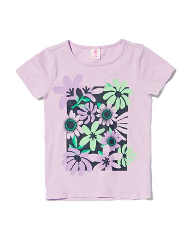 Kinder-T-Shirt violett 86/92 - 30864051 - HEMA