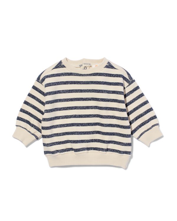 baby sweater strepen ecru ecru - 33111970ECRU - HEMA