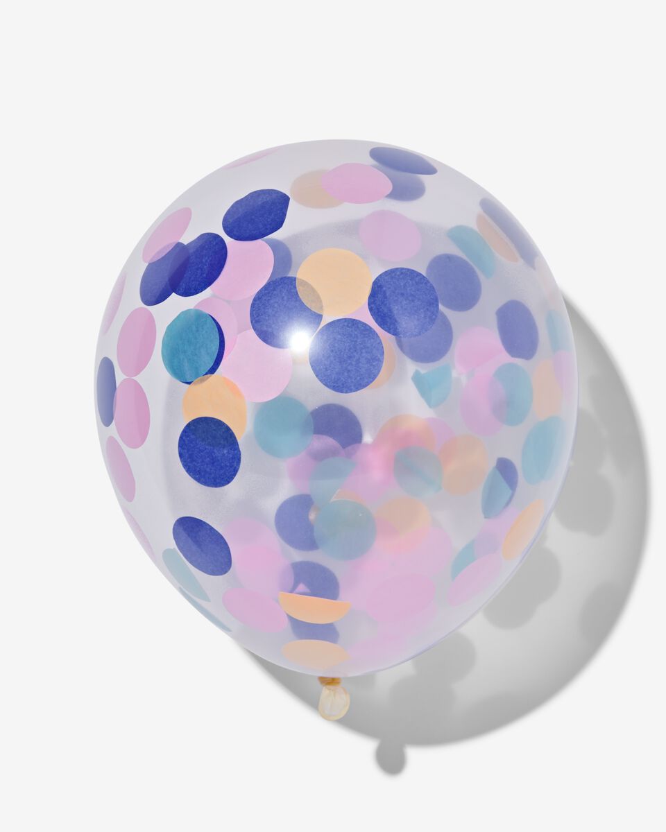 Landschap aspect Uitgaven 6-pak confetti ballonnen - HEMA