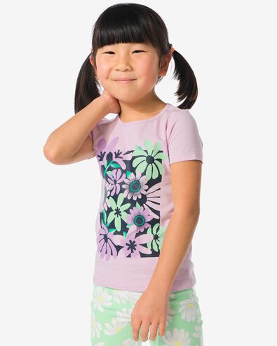 Kinder-T-Shirt violett 134/140 - 30864055 - HEMA
