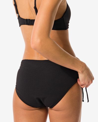 Damen-Bikinislip, verstellbare Schleife schwarz S - 22351361 - HEMA