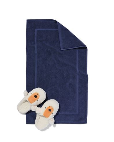 badmat 50x85 zware kwaliteit nachtblauw - 5245404 - HEMA