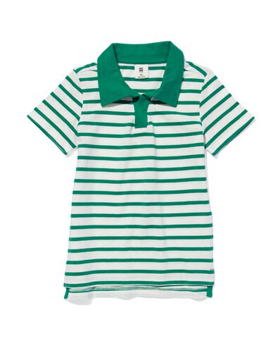 Kinder-Poloshirt, Streifen grün 110/116 - 30784271 - HEMA
