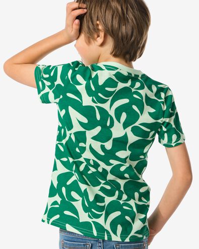 t-shirt enfant feuilles vert 146/152 - 30783959 - HEMA