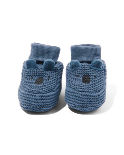 chaussons nouveau-né en maille koala bleu bleu - 33236950BLUE - HEMA