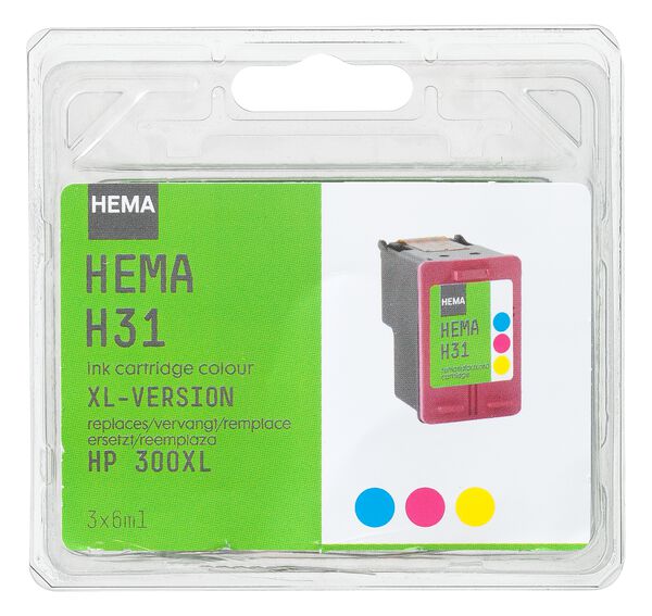 2 cartouches HP 302 noir/couleur - HEMA