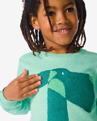 Kinder-Sweatshirt mit Frottee-Hund grün 134/140 - 30778528 - HEMA
