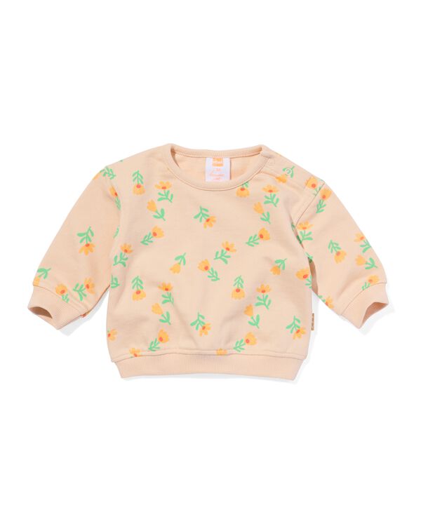 Neugeborenen-Pullover Blumen pfirsich pfirsich - 33408920PEACH - HEMA