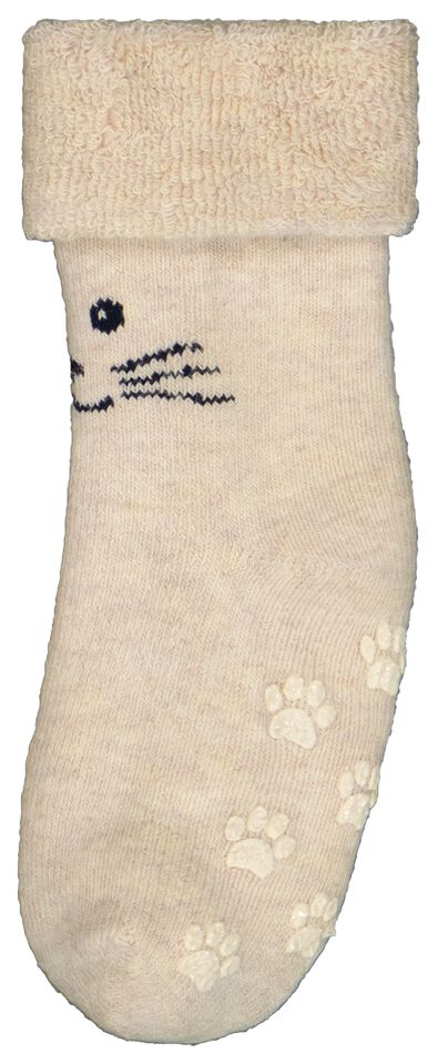 2 Paar Baby-Socken mit Baumwolle beige 6-12 m - 4740343 - HEMA