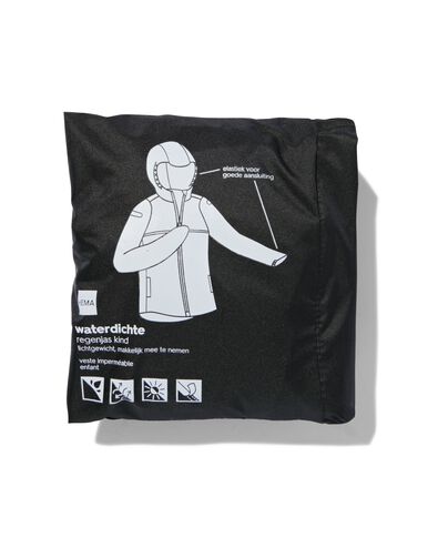 Regenjacke für Erwachsene, leicht, wasserdicht schwarz S - 34440042 - HEMA