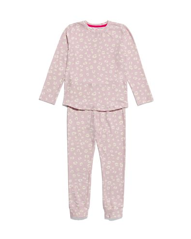 pyjama enfant micro animal lilas 158/164 - 23010487 - HEMA