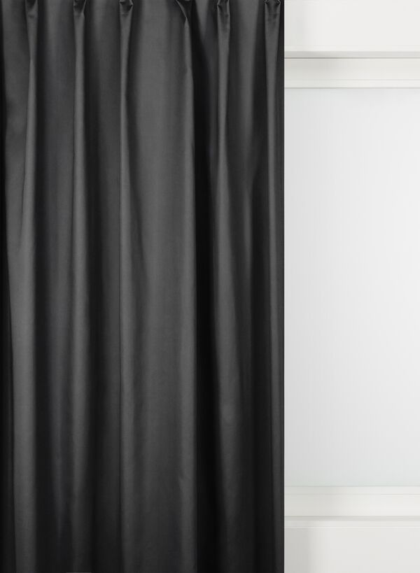 tissu pour rideaux velours noir noir - 1000016082 - HEMA