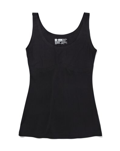 Hemd, mittelstark figurformend schwarz XL - 21580514 - HEMA