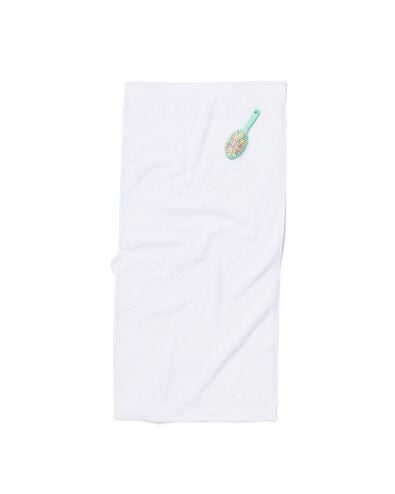 serviette de bain-50x100 cm-hôtel extra épaisse-blanc uni blanc serviette 50 x 100 - 5240067 - HEMA