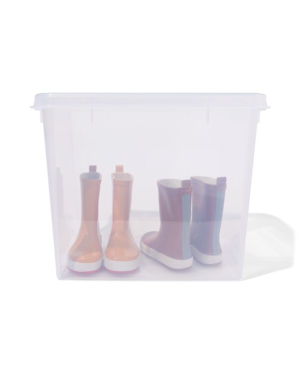 boîte de rangement 52L London transparent 50x39x41 - 39822321 - HEMA