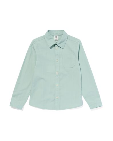 chemise enfant avec lin vert 146/152 - 30784659 - HEMA