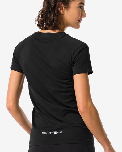 Damen-Sportshirt, nahtlos schwarz S - 36030308 - HEMA