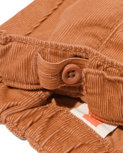 pantalon bébé côte marron - 33177740BROWN - HEMA