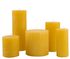 bougies rustiques jaune clair jaune clair - 1000028016 - HEMA