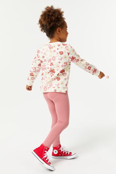 legging enfant - coton bio rose 110/116 - 30844079 - HEMA