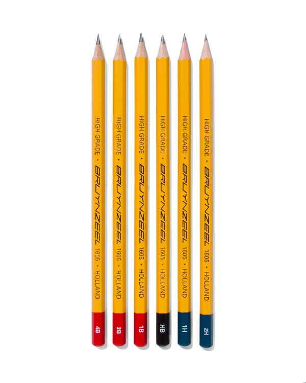 6 crayons graphite - 14940048 - HEMA