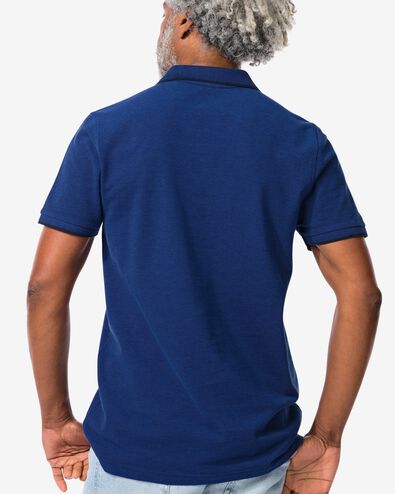 Herren-Poloshirt, Piqué dunkelblau L - 2118152 - HEMA