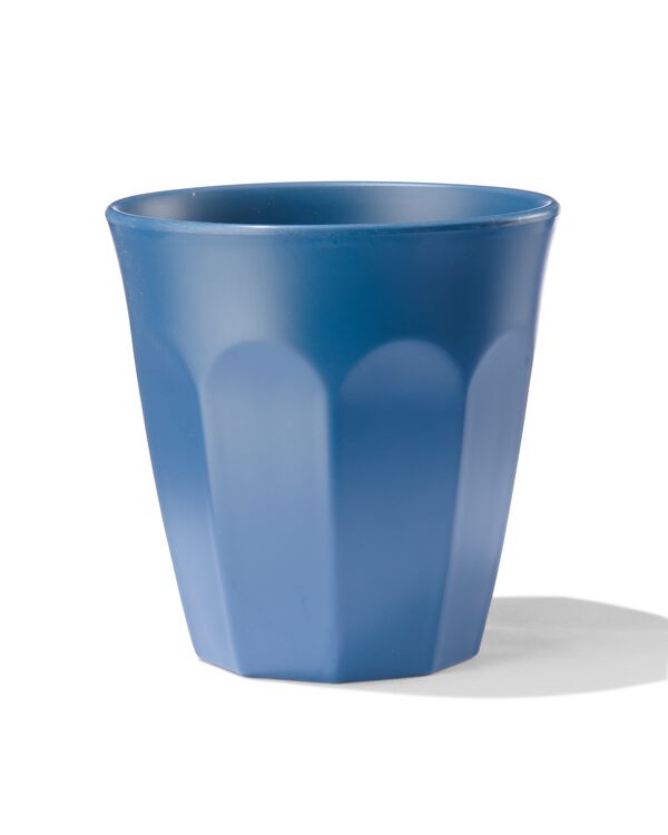 beker 300 ml melamine mat blauw - 80660057 - HEMA