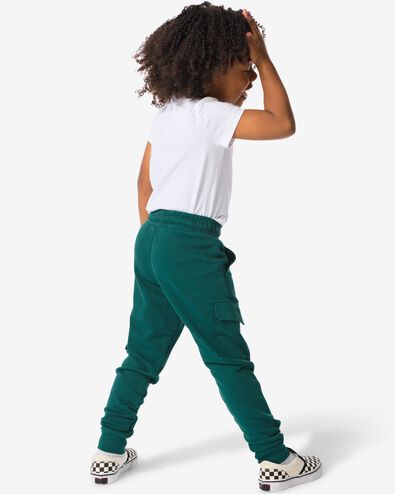pantalon sweat cargo enfant vert 86/92 - 30787013 - HEMA