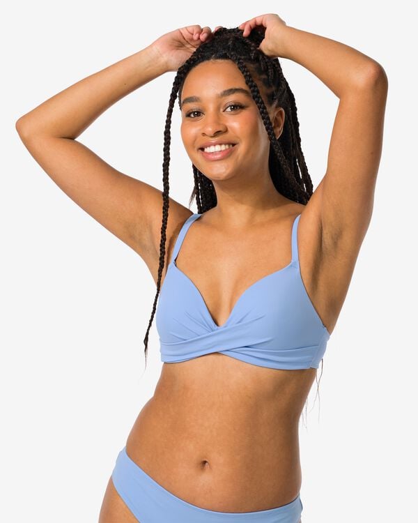 dames bikinitop lichtblauw lichtblauw - 22351370LIGHTBLUE - HEMA