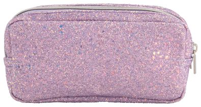 etui met dubbele rits glitters - 14405106 - HEMA