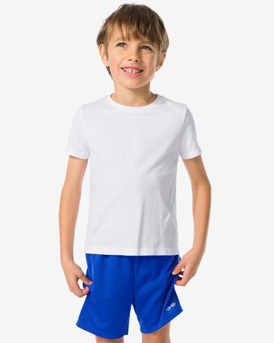 Kinder-Sport-T-Shirt, nahtlos weiß 134/140 - 36030182 - HEMA