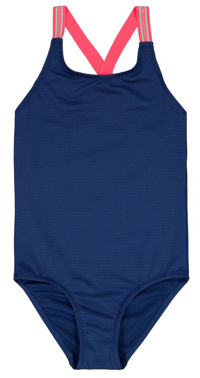 maillot de bain enfant avec paillettes bleu - 1000026281 - HEMA