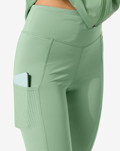 legging de sport femme vert clair S - 36030290 - HEMA