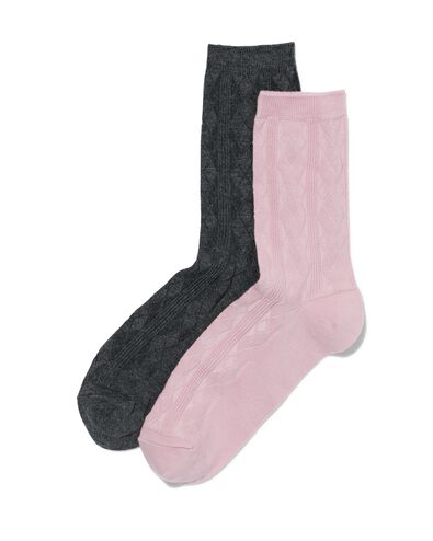 2er-Pack Damen-Socken, mit Baumwolle - 4270446 - HEMA