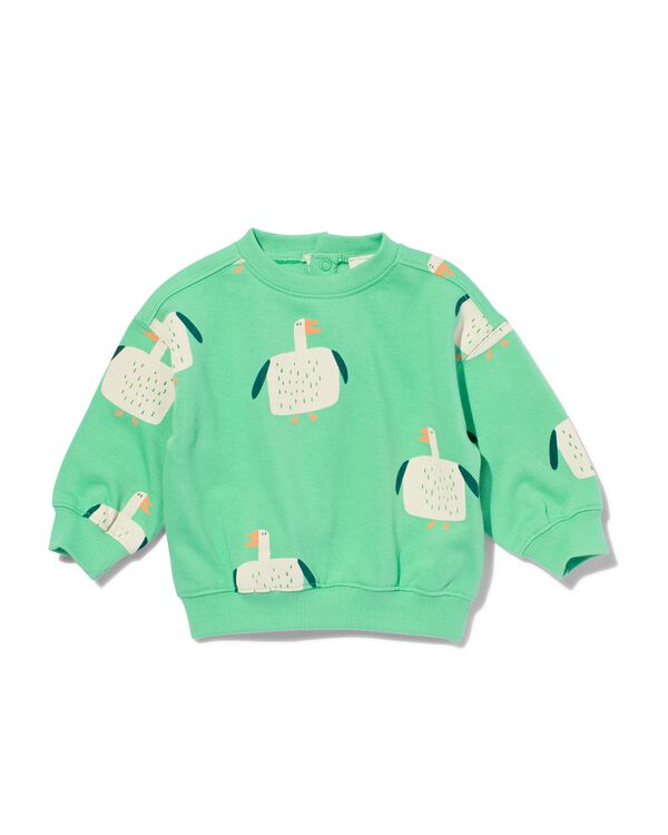 Baby-Pullover Vögel hellgrün hellgrün - 33112570LIGHTGREEN - HEMA