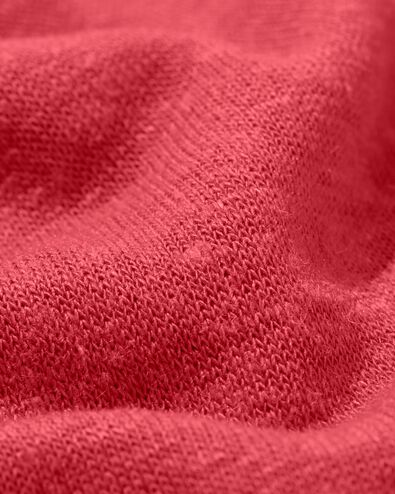 dames t-shirt Evie met linnen rood XL - 36257954 - HEMA