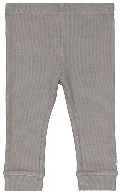 pantalon nouveau-né - côtelé gris gris - 1000020563 - HEMA