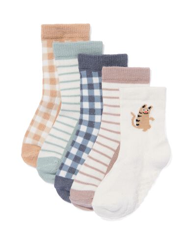 baby sokken met bamboe - 5 paar wit 18-24 m - 4740079 - HEMA