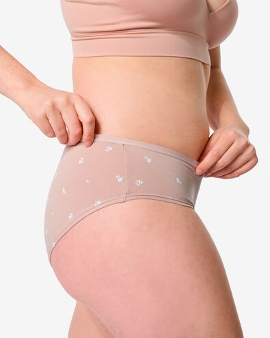 2 hipsters femme coton stretch rose S - 19660935 - HEMA