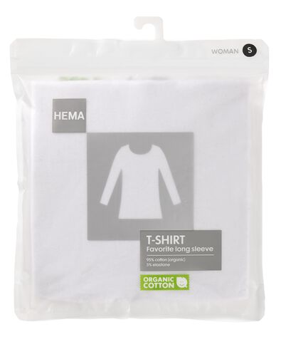 Basic-Damen-T-Shirt weiß M - 36396078 - HEMA