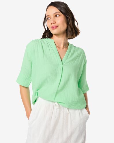Damen-T-Shirt Lynn grün S - 36299071 - HEMA