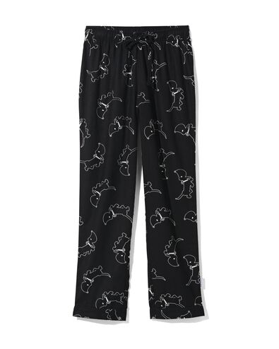 pantalon de pyjama femme Takkie flanelle noir M - 23499982 - HEMA