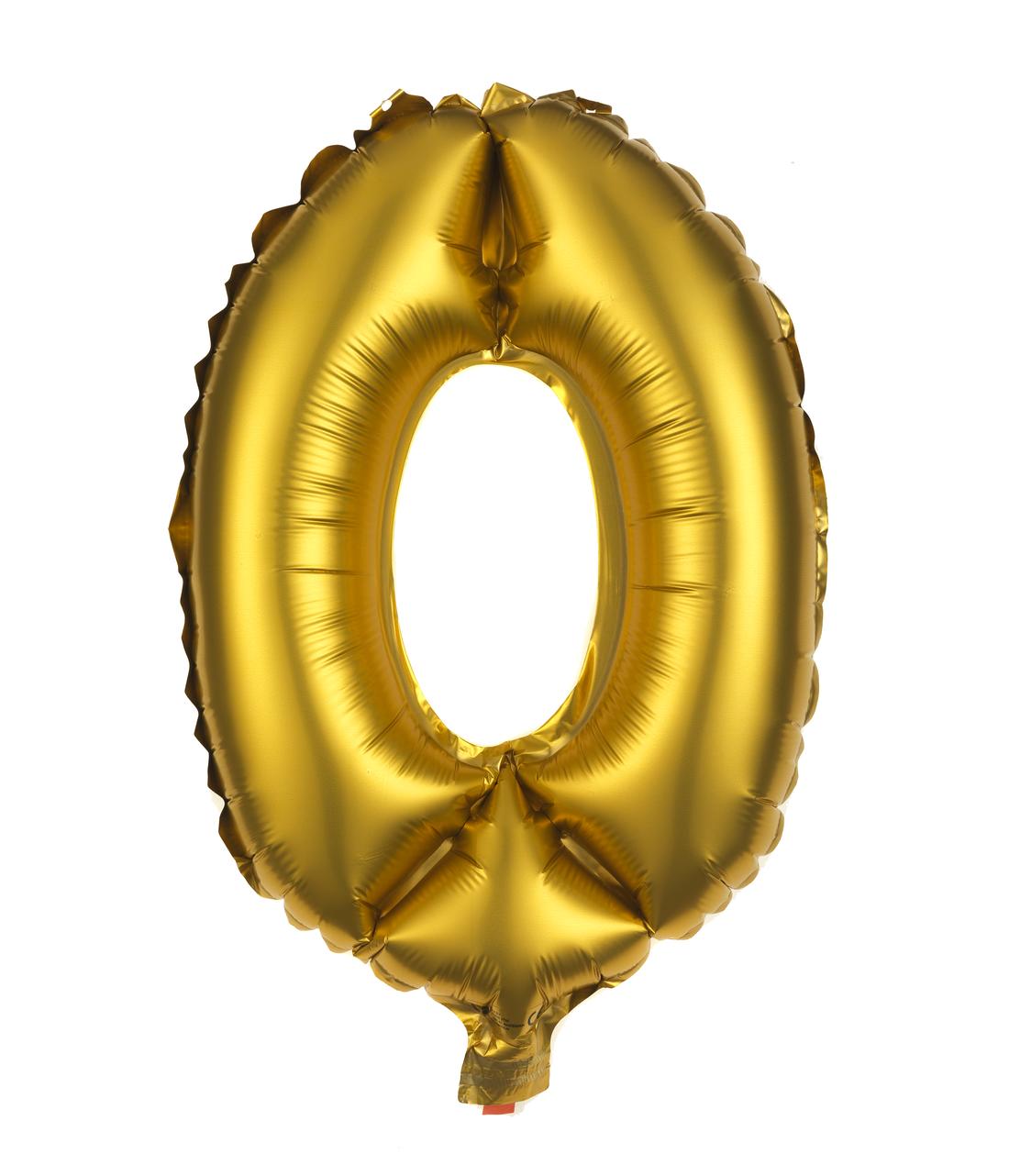 september Converteren wrijving folieballon cijfers 0-9 goud - HEMA